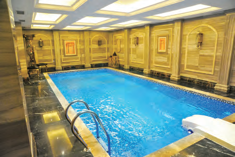 蘇州中心喜達屋W酒店室內泳池項目現(xiàn)場