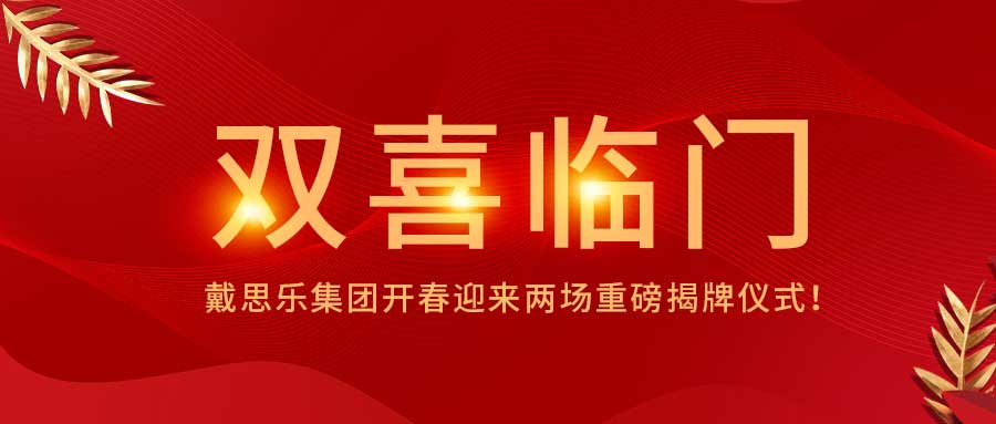 <b>雙喜臨門！戴思樂集團開春迎來兩場重磅揭牌儀式！</b>